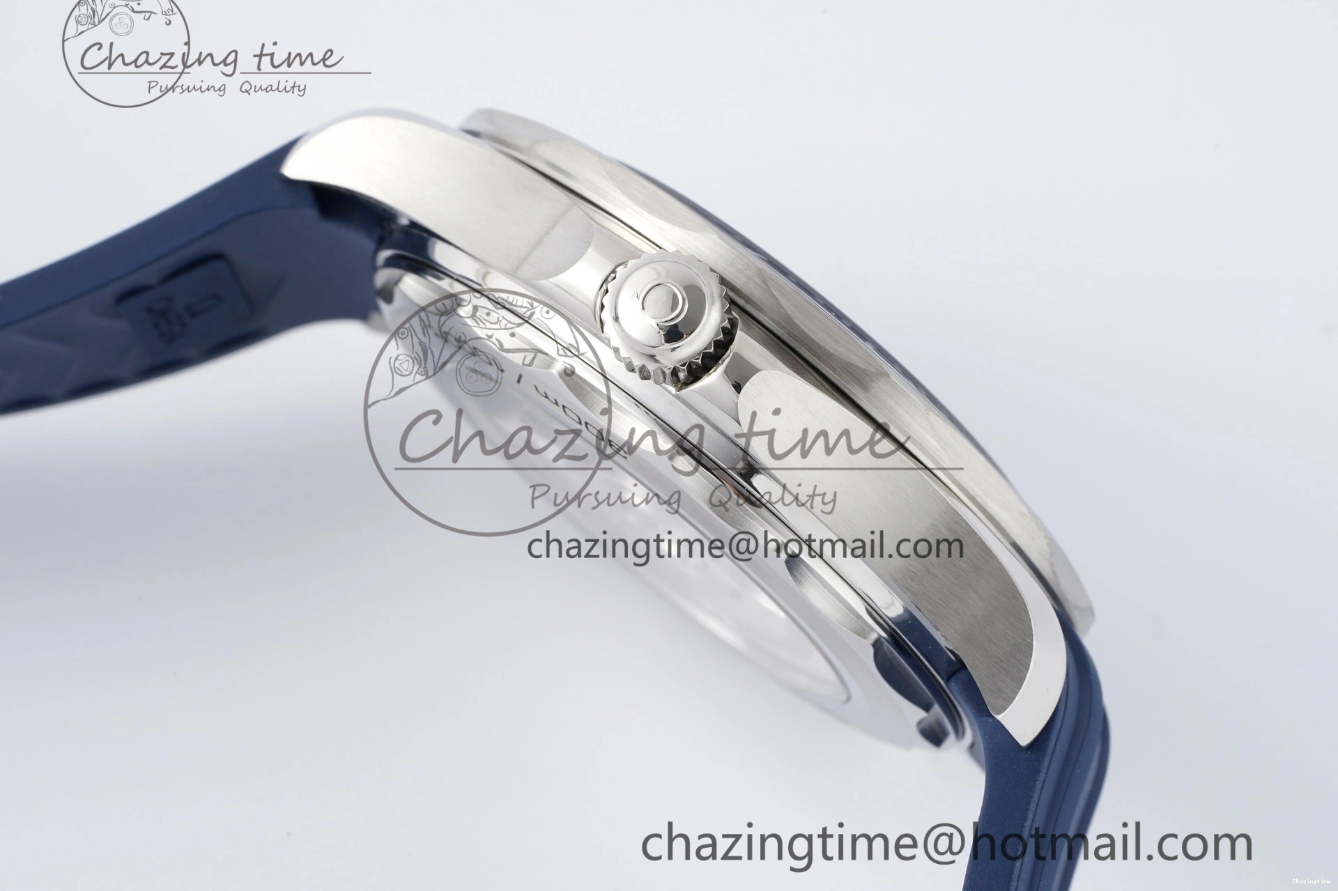 0305 SmartChoice Seamaster Diver 300M ZF 1:1 Best Edition Blue Ceramic Gray Dial on Blue Rubber Strap A 7735